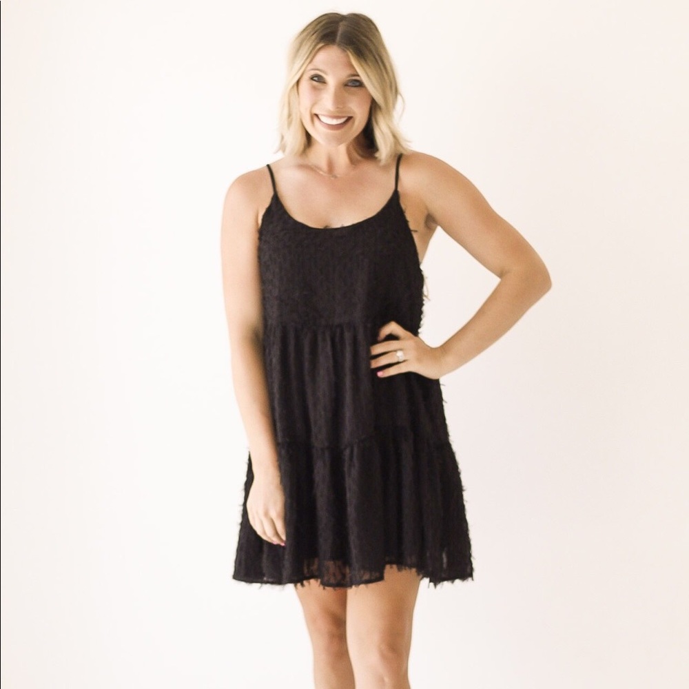 Black Eyelash Style Dress